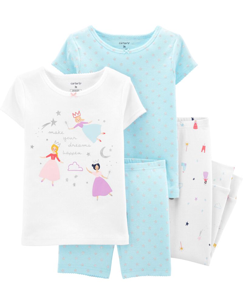 Carters Girls 4 Piece Pj Set 371g034